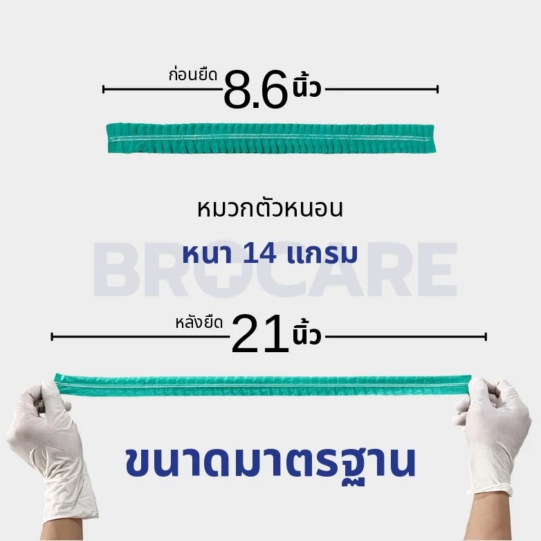BROCARE หมวกคลุมผมป้องกันไฟฟ้าสถิต (ESD Cap ) - Image 3