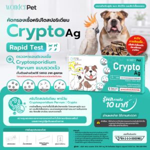 Wonder Pet Crypto Ag Rapid Test ชุดตรวจหาเชื้อ Cryptosporidium Parvum สำหรับสัตว์